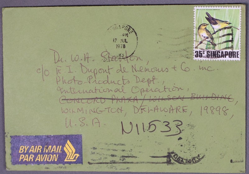 MayfairStamps Singapore 1978 to Wilmington DE Air Mail Cover aaz_98817