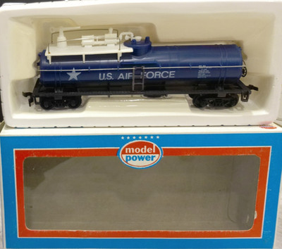 MODEL POWER  #9166-1 HO SCALE US AIR FORCE TANK CAR NEW IN ORIGINAL BOX