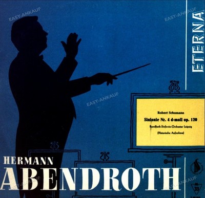 Robert Schumann, Hermann Abendroth - Sinfonie Nr. 4 D-moll Op. 120 LP 1959 .