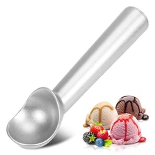 Ice Cream Scoop,7 Inches Nonstick Anti-Freeze One Piece Aluminum Scooper Spoon,