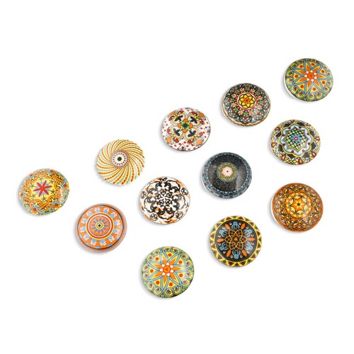 6-16x Round Multicoloured Ceramic Knob Door Handle Cupboard Cabinet Drawer Pulls - Picture 96 of 243