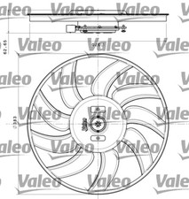VALEO Ventilador Refrigeración Motor 696350 para A4 A5 AUDI A6 Q3 Q5 400W B8 8K2 Avant 8K5