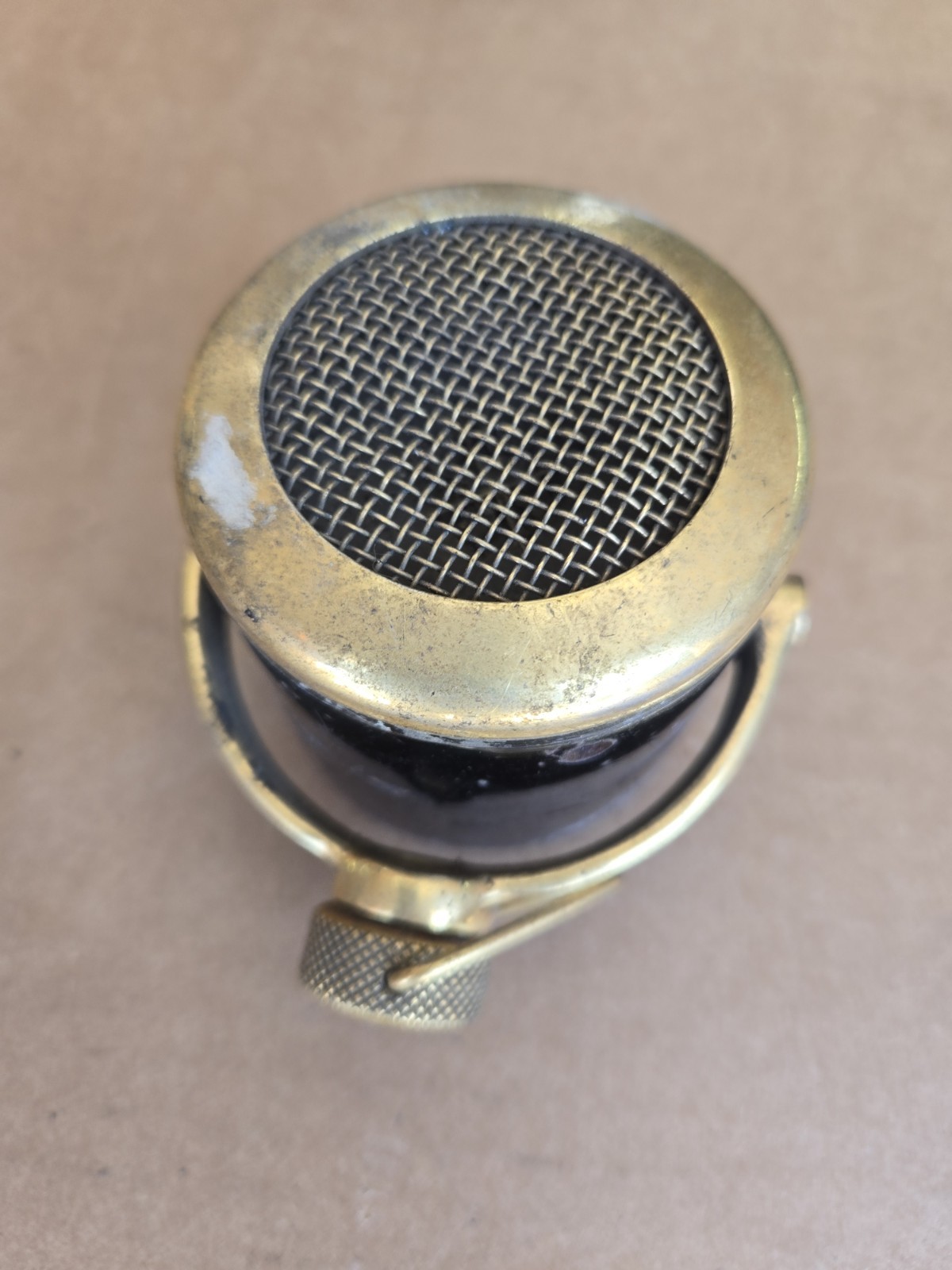 Vintage Vitavox Microphone Mic Head Gold