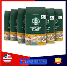 Starbucks Whole Bean Blonde Roast Coffee, Veranda Blenda, 100 Arabica, 6 bags