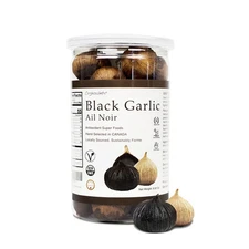 Black Garlic Made in Canada Whole Black Garlic Bulbs Fermented for 90 Days,Black