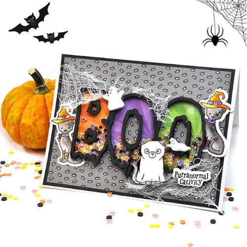 Halloween BOO Metal Cutting Dies DIY Stamps Template Mold Stencils - Picture 6 of 8