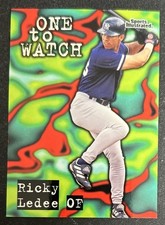 1998 Fleer Sports Illustrated One To Watch Ricky Ledee Rookie Card #166 Yankees. rookie card picture