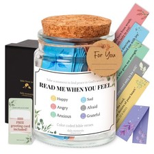 90 Bible Verses Jar Color Coded Scriptures Religious Decor for Christian Gifts