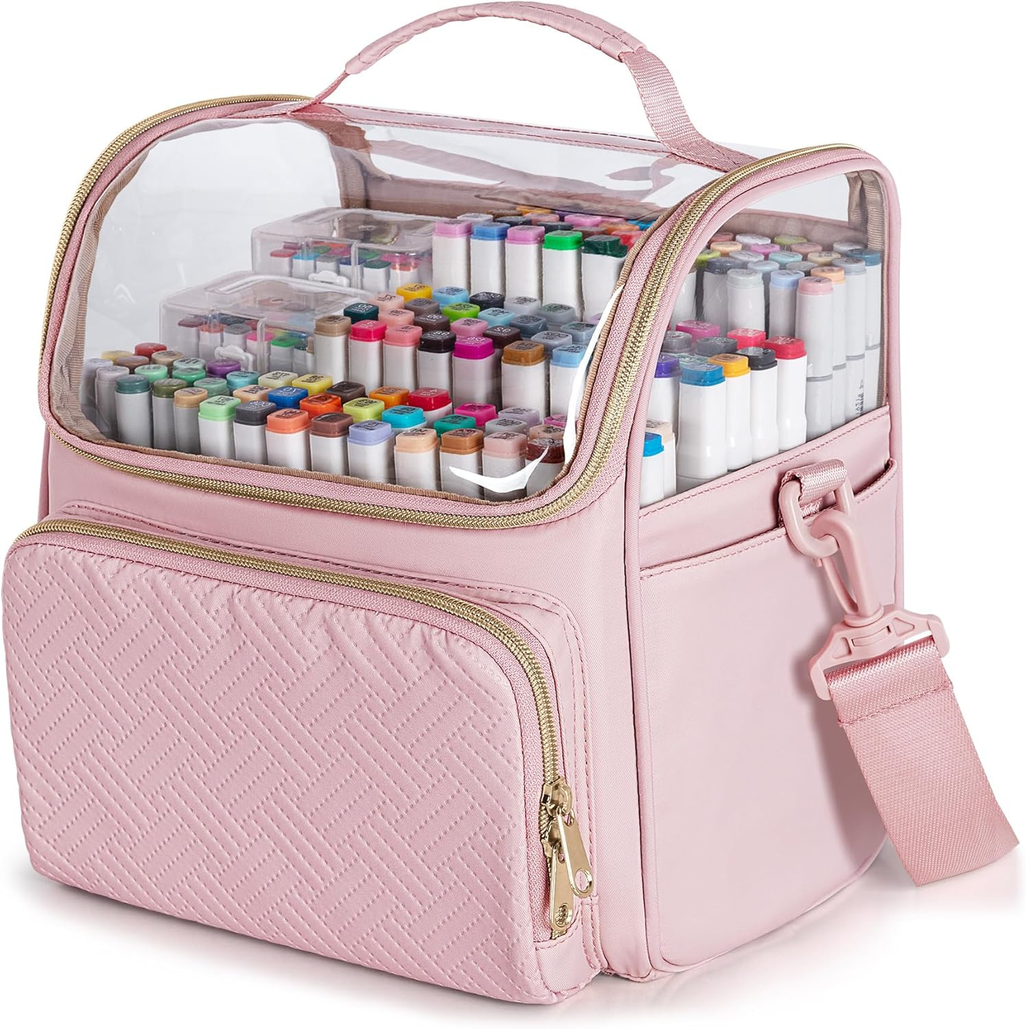 Organizzatore Pennarelli 180 Slot: Valigetta da Viaggio con Tracolla