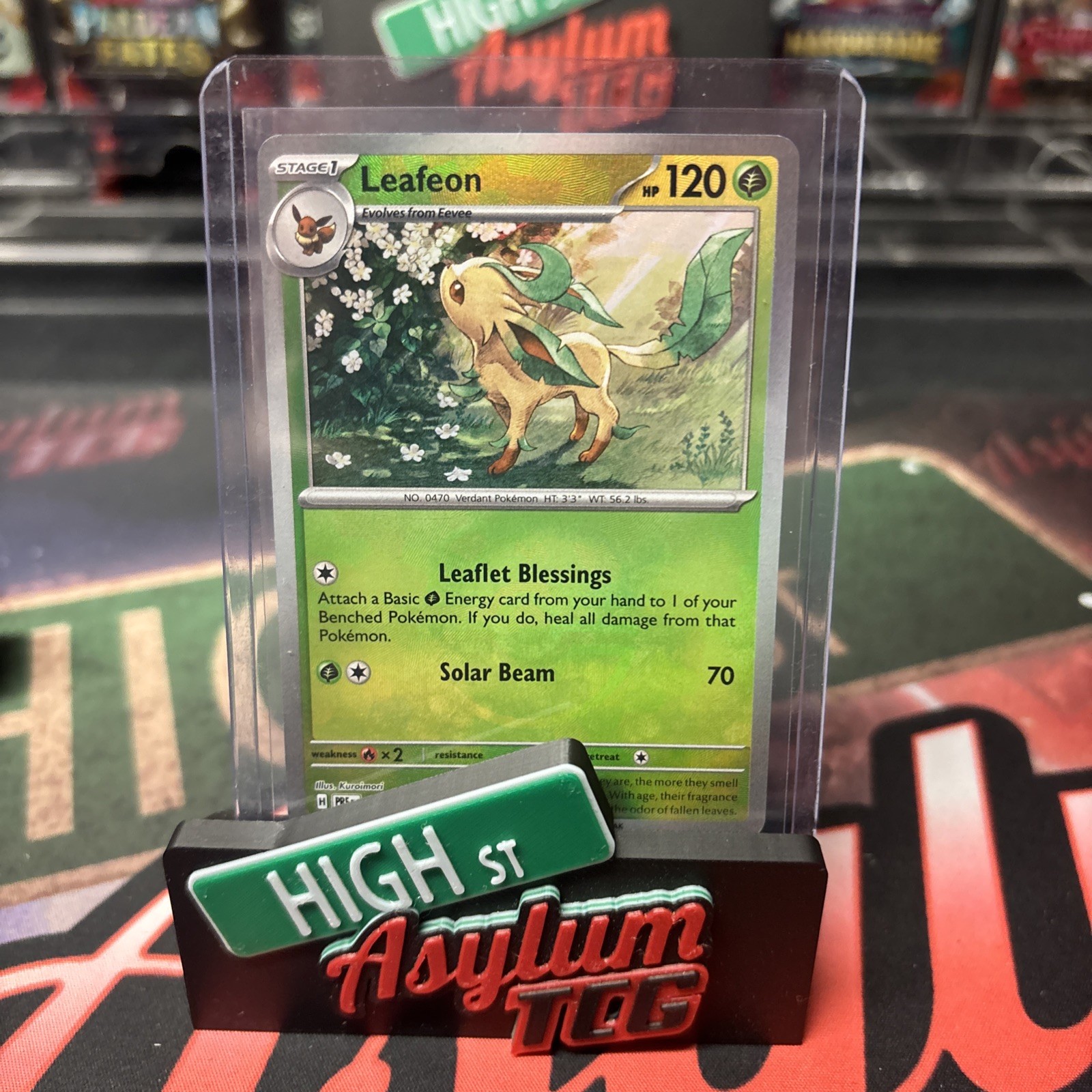 Pokemon TCG Leafeon 005/131 Prismatic Evolutions Master Ball NM