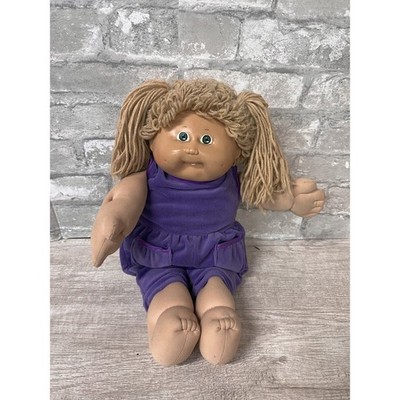 1983 Original Cabbage Patch Girl w/BLONDE Hair & GREEN Eyes & Dimples
