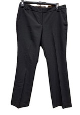 Womens New York And Company Average Stretch Bootleg Pants Black Size 12