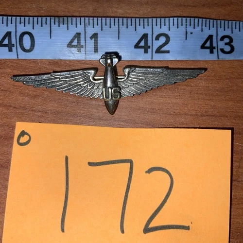 WW1 US MILITARY BOMBER AVATOR WINGS O172