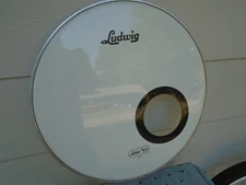 LUDWIG WEATHER MASTER 20" HEAVY BASS DRUM RESONANT SCRIPT LOGO BASS DRUM HEAD-VG