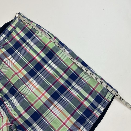 NUEVO Pantalones Cortos Chinos Polo Ralph Lauren Reversibles a Cuadros Azul Marino Talla 46B - Imagen 6 de 10
