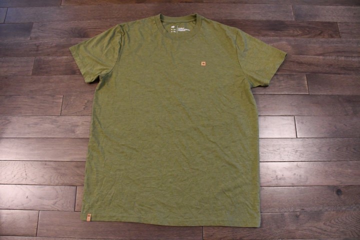 Men's TENTREE Treeblend Organic Cotton Recycled Polyester T Shirt Olive Green XL