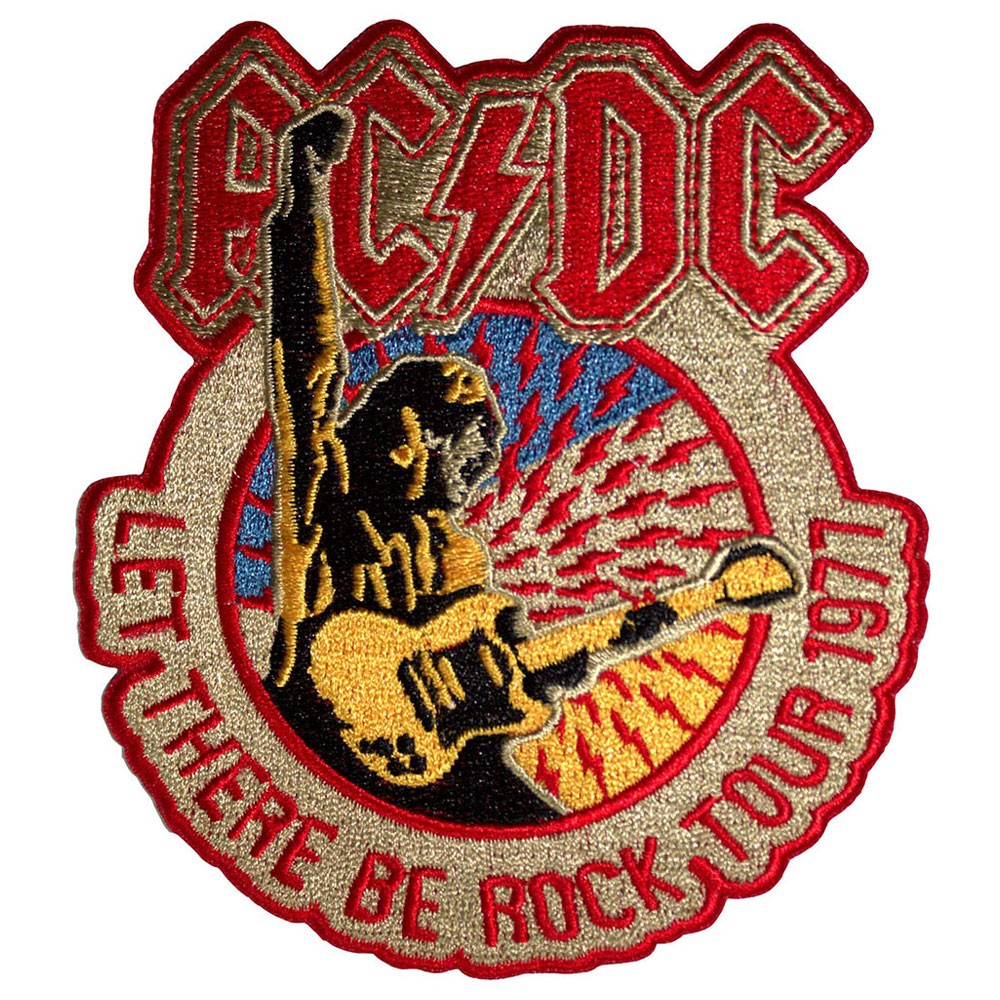 AC/DC 'Let There Be Rock Tour 1977' (Iron On) Patch - & OFFICIAL for ...