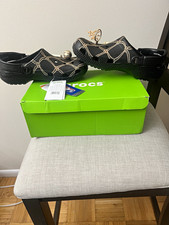 Crocs NBA Classic Clog Black/Tan Geometric Men's 9 MPN 210902-90H