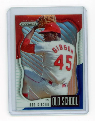 2021 Panini Prizm Bob Gibson Old School Red/White/Blue Prizm St. Louis Cardinals