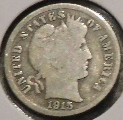 Silver Dime - Barber - 1915-S