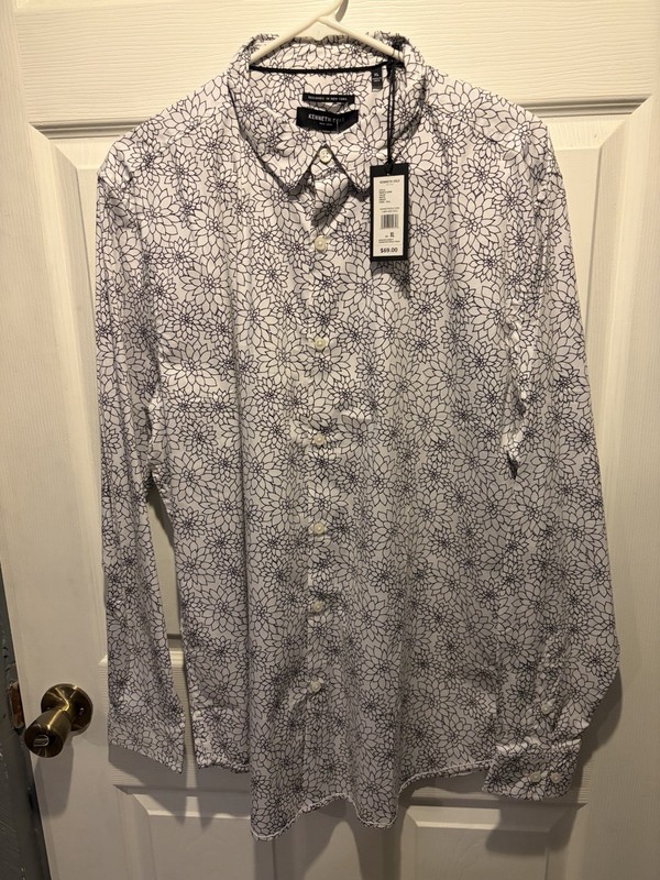 Kenneth Cole Long Sleeve Dress Shirt Size XL