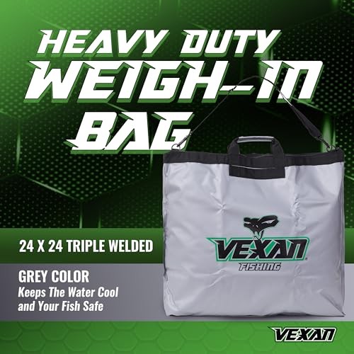 Tournament Weigh In Bag for Bass Fishing - Heavy Duty 24"x24" Fish Weigh Bag - Picture 2 of 7