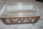 Vintage Rare 1968 Brown Pyrex 10x7" Covered Casserole Dish