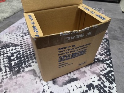 Empty Shipping Distribution Box Snes Original Super Nintendo NOE Tiny Toon