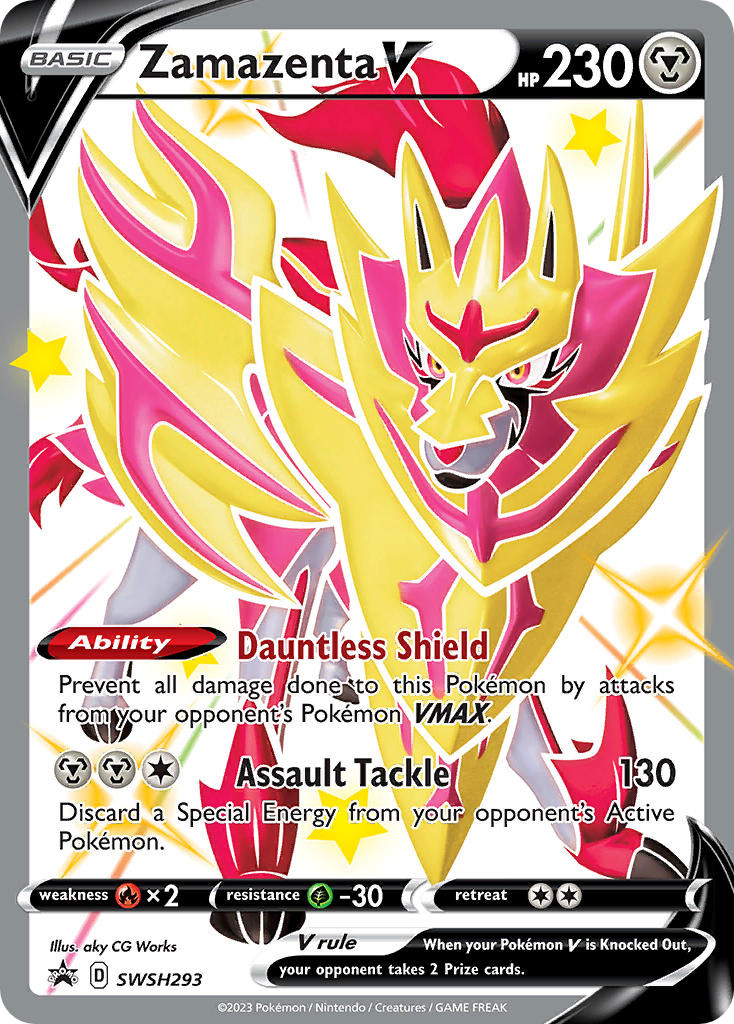 Zamazenta V - Holo - SWSH Black Star Promos - SWSH293/307 NM Pokemon