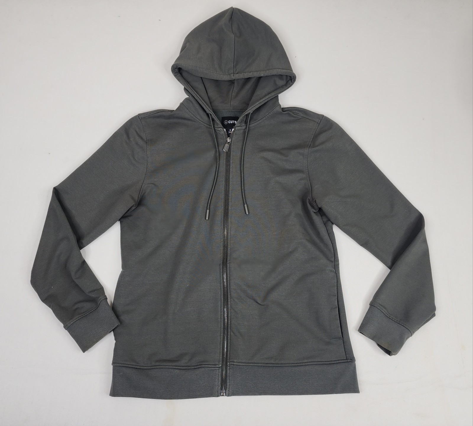 Cuts Sage Green Hyperloop Split Hem Pullover Swea… - image 1