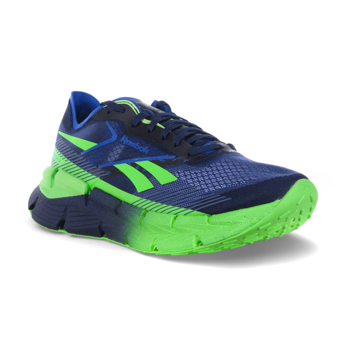 Reebok Men's Floatzig X1 Vector Navy/Solar Lime/Twilight Running Shoes 100210159 thumbnail 2