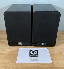 Q Acoustics Concept 20 Bookshelf Speakers Black Working But READ DESCRIPTION