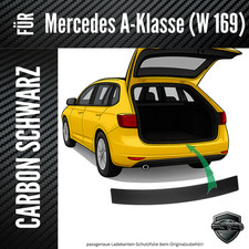 Ladekantenschutz Lackschutzfolie für Mercedes A-Klasse W-169 ab 2004 3D Carbon