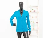 ICEBREAKER Merino Wool Cardigan Sweater Blue Button Outdoor Woman Size S