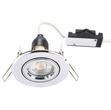 LAP Cast Tilt Downlight Chrome GU10