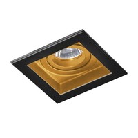 Downlight Einbauleuchte 1X50W/Gu10 IP20 Schwarz Gold Modern