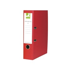 Q-Connect PACK OF 10 Lever Arch File Paper backed Foolscap Red KF20021
