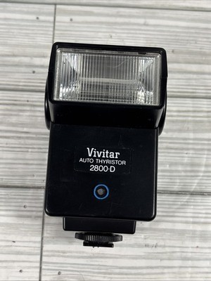 Vivitar Auto Thyristor 2800-D Camera Flash (TESTED & WORKING)