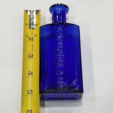Antique Cobalt Blue LARIMORE & CO Drug/Medicine Cork Top bottle
