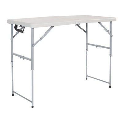 Office Star Resin Multipurpose Rectangle Table, 4-Feet Long, Height Adjustab...