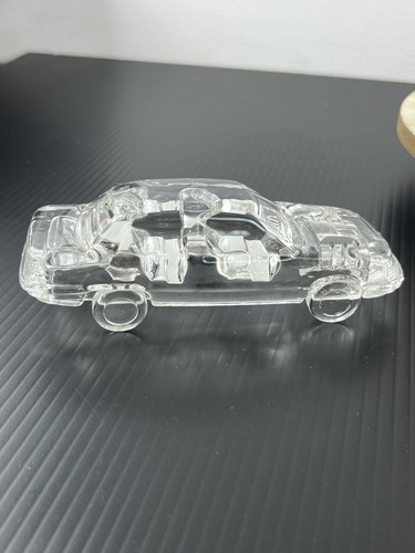 Hyundai Sonata Crystal Glass Paperweight Car W/case Vtg Korea 4.5” Collectible - Picture 5 of 15