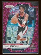 2024 Panini Prizm - Scoot Henderson #94 PLUM BLOSSOM PRIZM SSP INTERNATIONAL /8