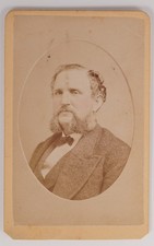 Antique CDV A.M. Allen Handsome Old Bearded Man Suit Pottsville Pennsylvania