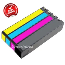 4pk Compatible Cartridge for HP Ink 972 Black Cyan Magenta Yellow 452dw 972a