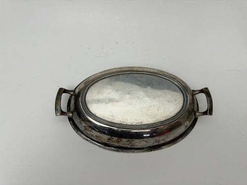 Vintage Silverplate Cover /Lid for Vegetable Dish 10" - Picture 6 of 9