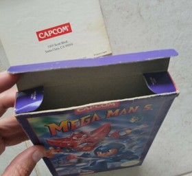 MEGA MAN 5 NINTENDO NES COMPLETE IN BOX CIB MEGAMAN VIDEO GAME W/ PLASTIC CASE!