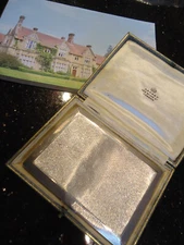 Asprey & Co Silver Cigarette Case - Deco -  London 1936 Hallmarks - Fitted Case