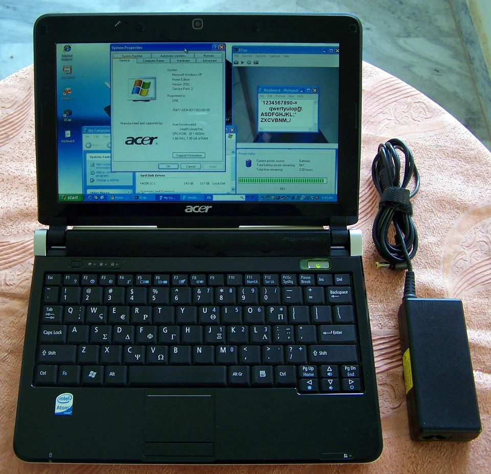 Acer Aspire One kav10 (D150), Intel N280 1.66GHz, 2GB, 160GB, Win XP, 10.1" - Image 2 of 4