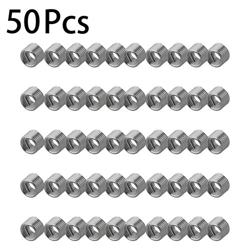 50x Stainless Steel M6 X 1.0 1.5D Insert Length Helicoil Wire Thread Insert - Picture 8 of 15