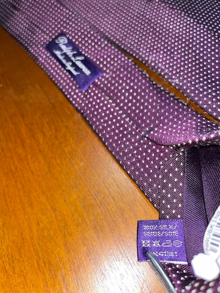 Corbata Ralph Lauren etiqueta púrpura Foto 3 de 4